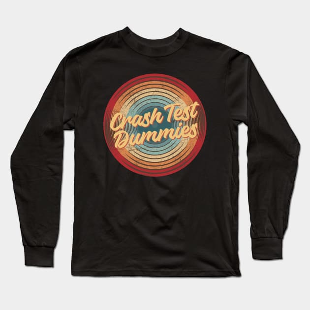 crash test dummies vintage circle Long Sleeve T-Shirt by musiconspiracy